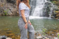 Meravigliosa cascata dell'Oxena